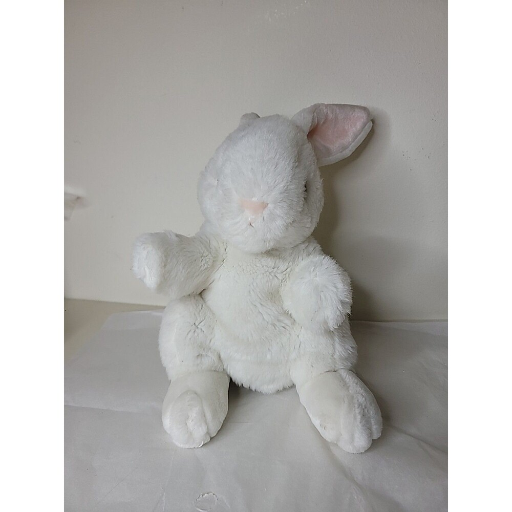 Plush Creations Inc.  Bunny Rabbit Hand Puppet White Very Soft Vintage 12"